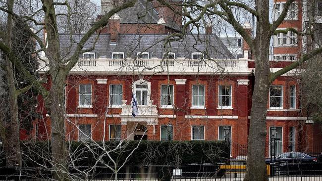 The Israeli embassy in London was the target of the Iran terror attack. Picture: Getty Images.