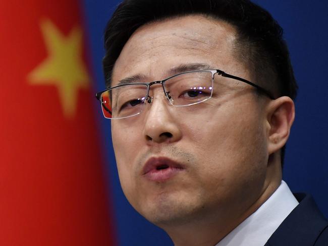 Chinese Foreign Ministry spokesman Zhao Lijian said those who have caused problems should be the ones to solve the problems. (Photo by GREG BAKER / AFP)