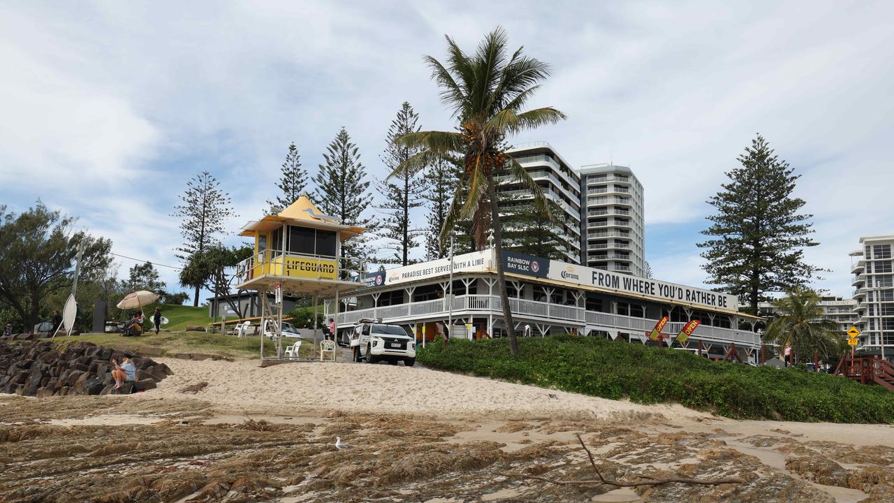 Some of the new plans include removing the roadway and parking at Snapper Rocks and making it a pedestrian walkway and park, and demolishing and rebuilding the old Rainbow Bay SLSC building. Picture Glenn Hampson