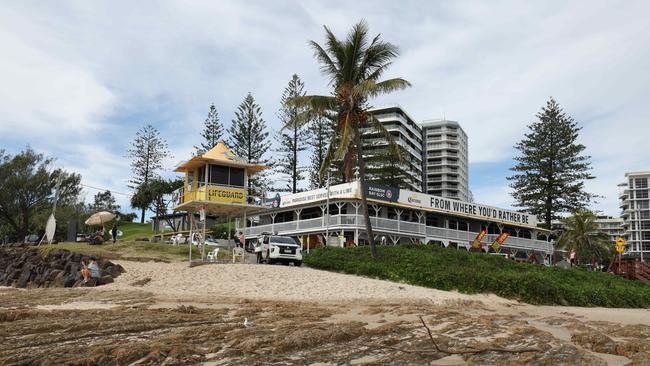 Some of the new plans include removing the roadway and parking at Snapper Rocks and making it a pedestrian walkway and park, and demolishing and rebuilding the old Rainbow Bay SLSC building. Picture Glenn Hampson