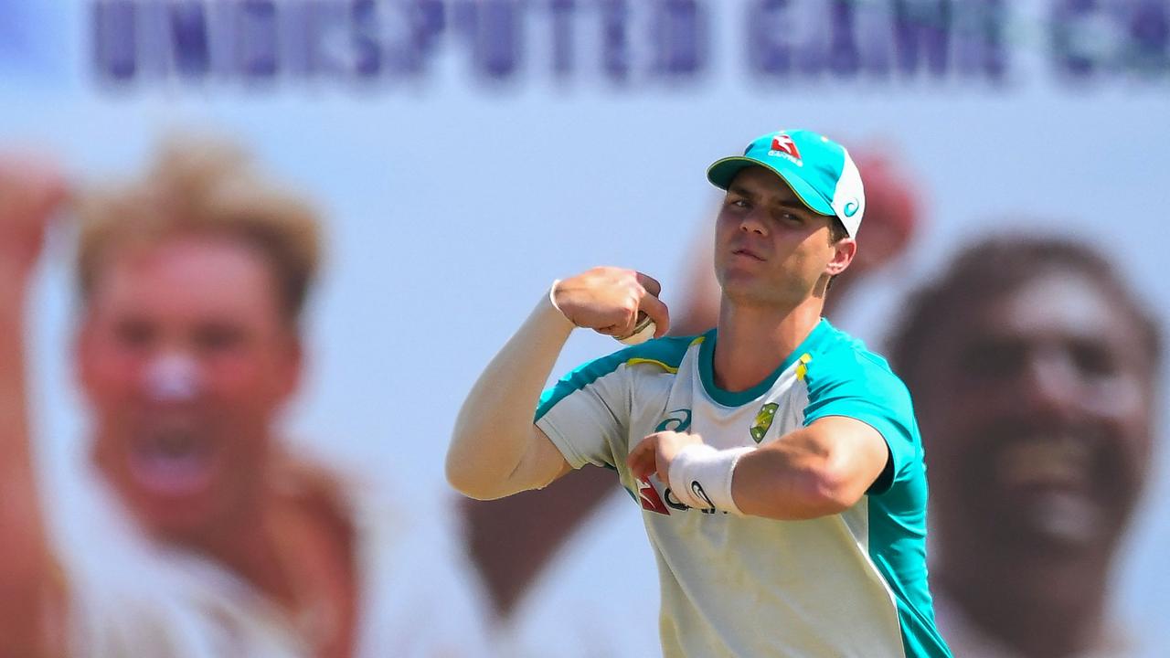 Australia's Mitchell Swepson. Picture: ISHARA S. KODIKARA/AFP