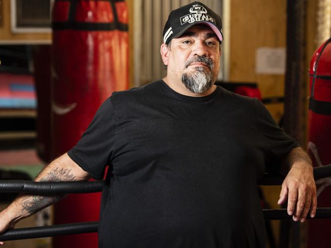 Former champion boxer Jason Lord, of Arrernte Community Boxing Academy, is disappointed close to $2m in unspent sports vouchers was used for a public sector pay increase. Picture: Kevin Farmer