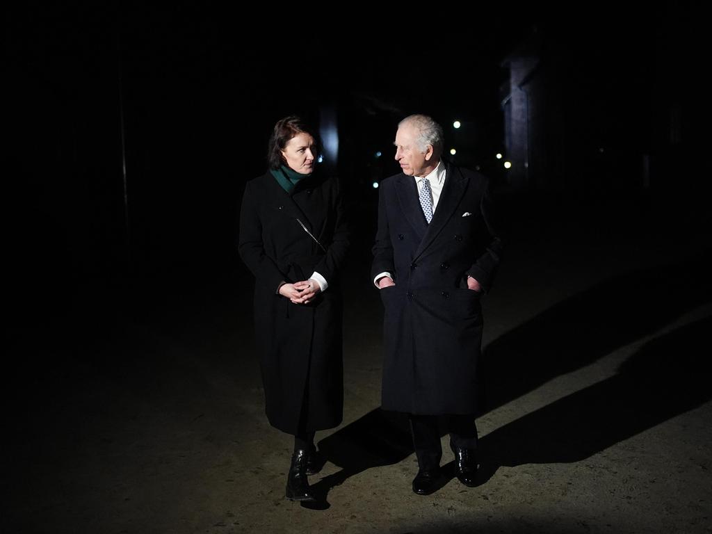 Britain's King Charles III tours Auschwitz-Birkenau in Poland, following commemorations on the 80th anniversary of the liberation of the German Nazi concentration camp. Picture: AFP