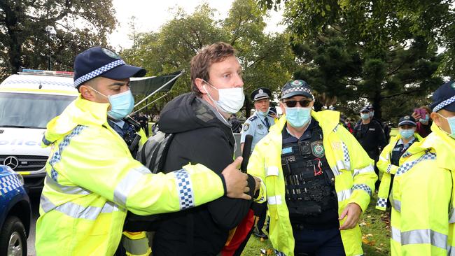 BLM rally organiser Padraic Gibson. Picture: Matrix