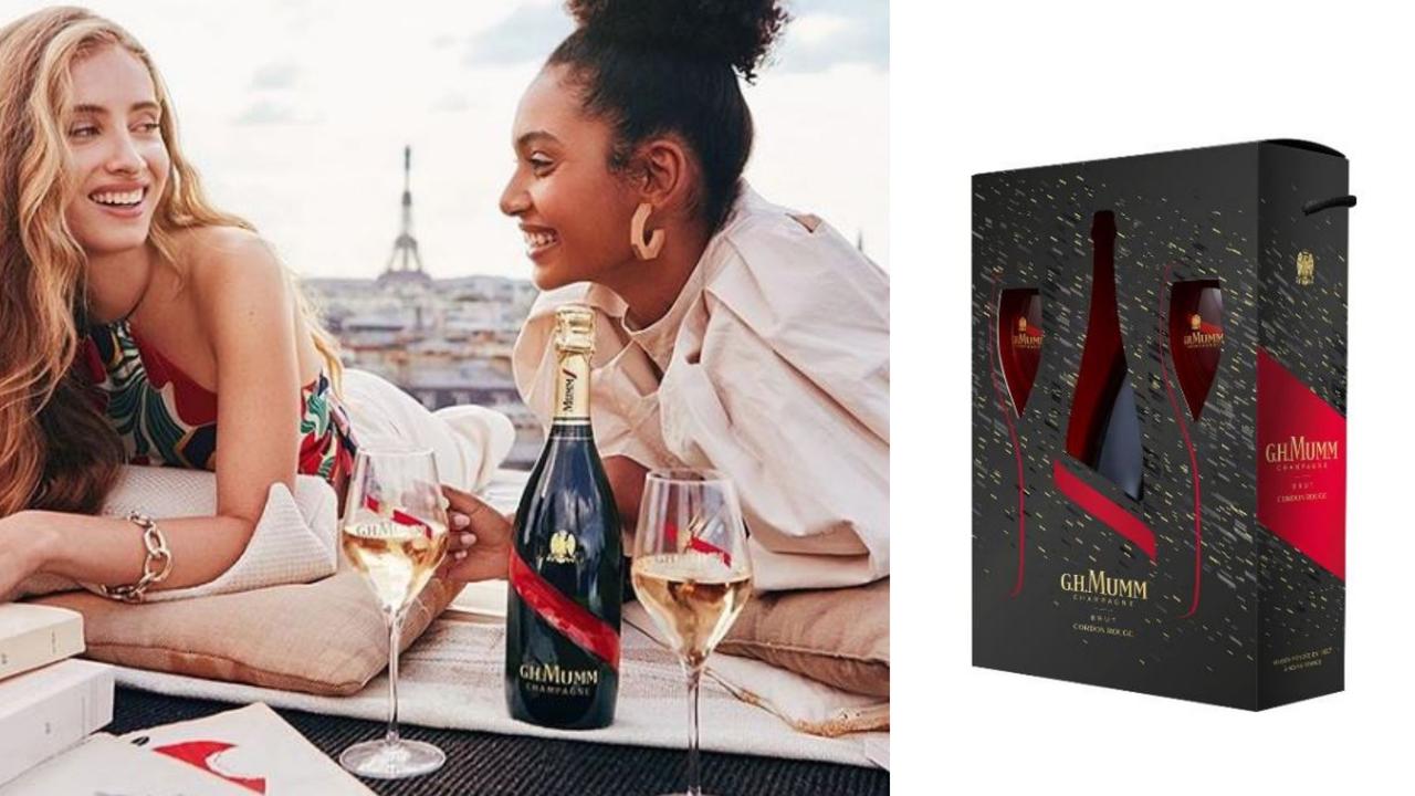 Mumm Cordon Rouge NV Twin Flute Gift Pack. Image: BoozeBud.