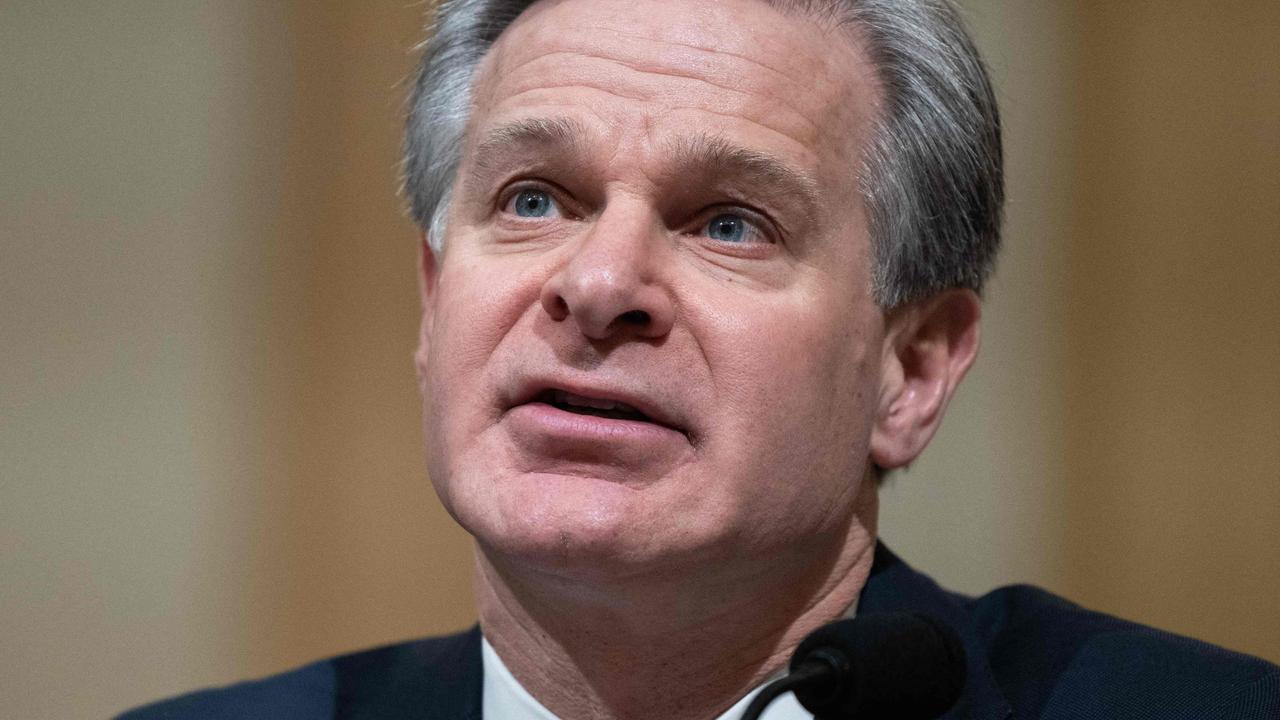 FBI Director Christopher Wray. Picture: Julia Nikhinson/AFP