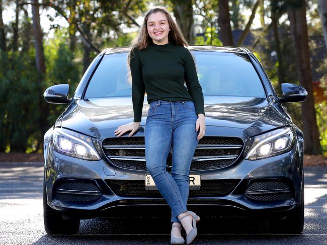 Entrepreneur Emily Bobis is the co-founder of Compass IoT, a start up tech company that analyses data from the SIM cards in cars built after 2014 and maps the near misses on our roads by measuring the braking and accelerating patterns. Picture: Toby Zerna