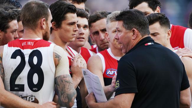 Saints caretaker coach Brett Ratten was unable to get a win over his former club. Picture: AAP