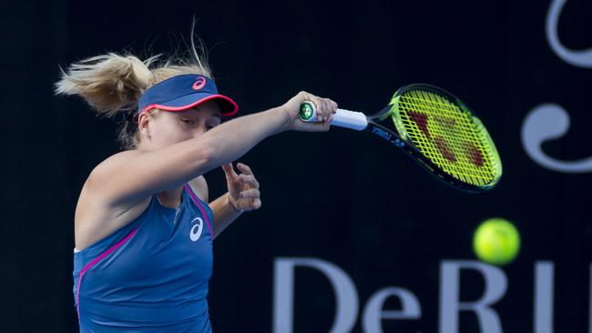 Daria Gavrilova will be hoping to turn around a form slump against Slovenia’s Tamara Zidansek today. Picture: AAP