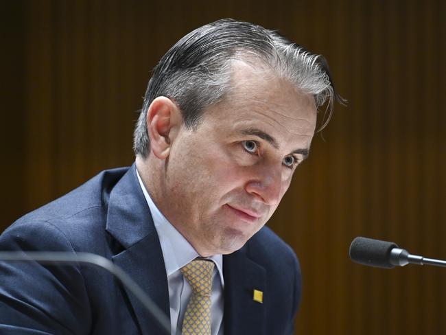 CANBERRA, Australia - NewsWire Photos - August 29, 2024: Matt Comyn, Commonwealth Bank of Australia Chief Executive Officer during the House Standing Committee on Economics at Parliament House in Canberra. Picture: NewsWire / Martin Ollman