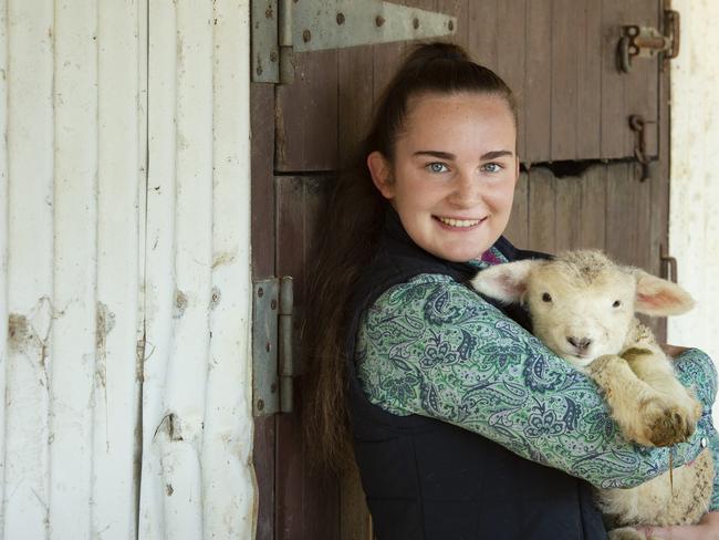 NEWS: ERIN DOUGLASErin Douglas of Mornington will represent Victoria in the National Young Judges competition for Merino Fleece. PICTURED: Erin Douglas with her Corriedale lambs.PICTURE: ZOE PHILLIPS