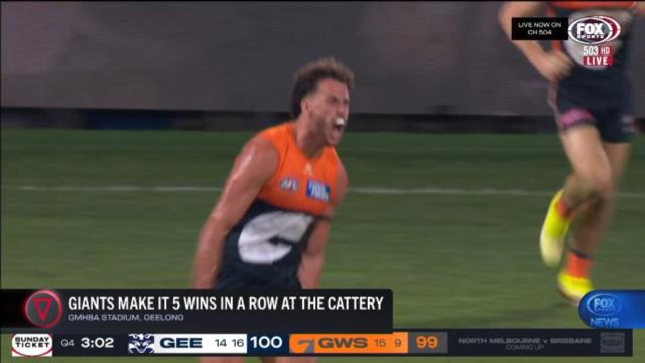 GWS win 5th straight game in Geelong
