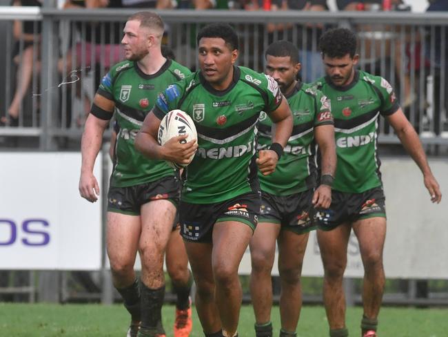 Townsville Blackhawks against Central Coast Capras at Jack Manski Oval. Kalifa Faifai-Loa. Picture: Evan Morgan