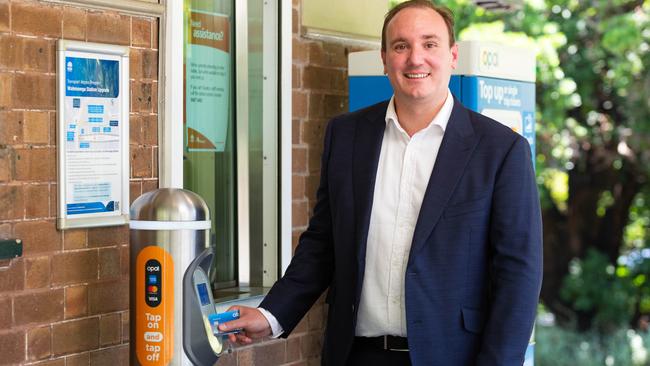 Christopher Bennetts at Wahroonga train station. Picture: Jordan Shields