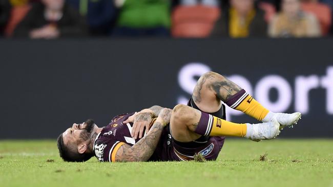 Payne Haas picked up an ankle injury in Origin (Photo by Mark Kolbe/Getty Images)