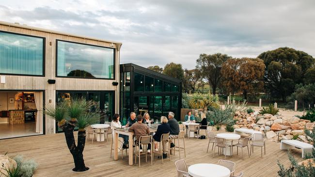 The outdoor deck at Rumi on Louth.