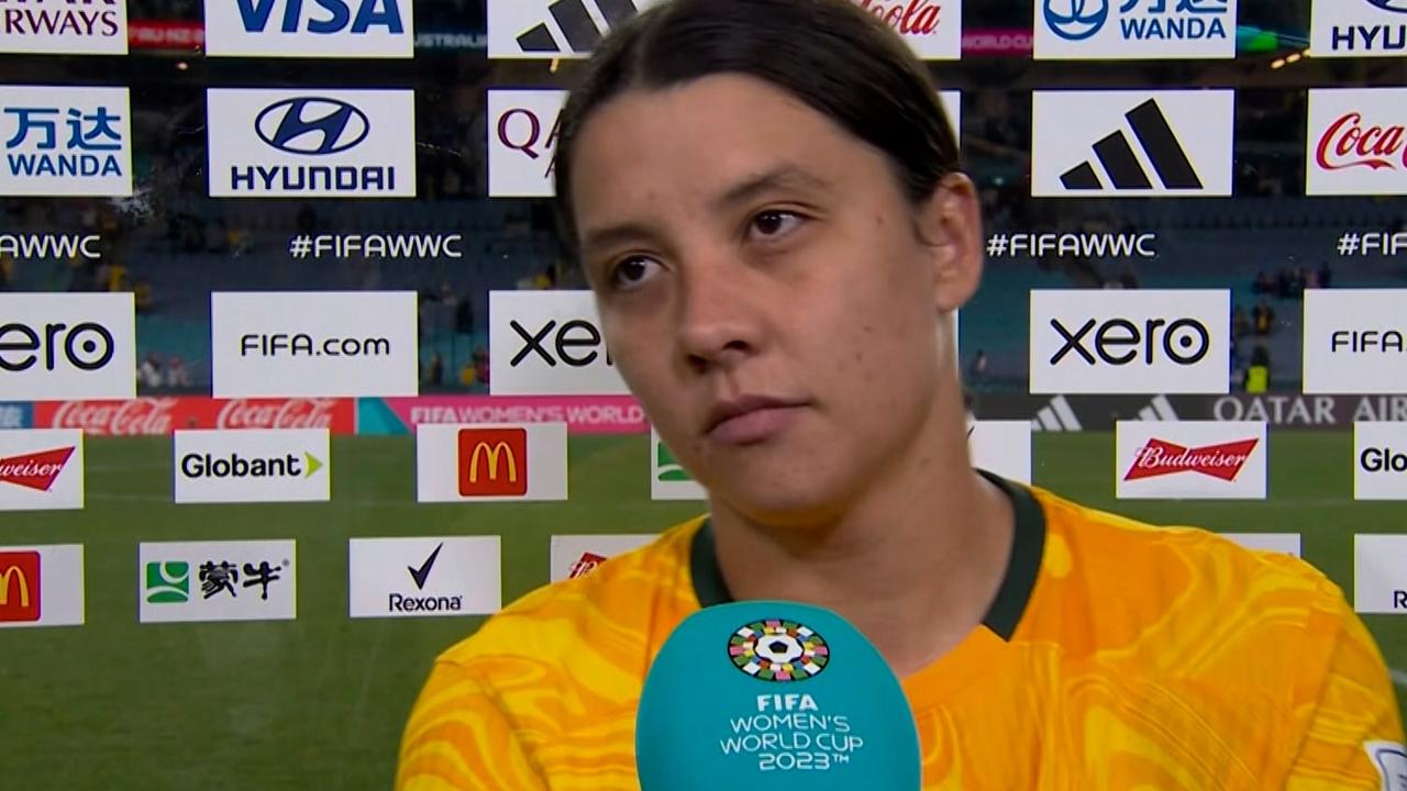 Sam Kerr was incredibly disappointed post-game.