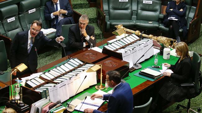 State Opposition leader Michael O'Brien is set to face off with Premier Daniel Andrews. Picture: Ian Currie