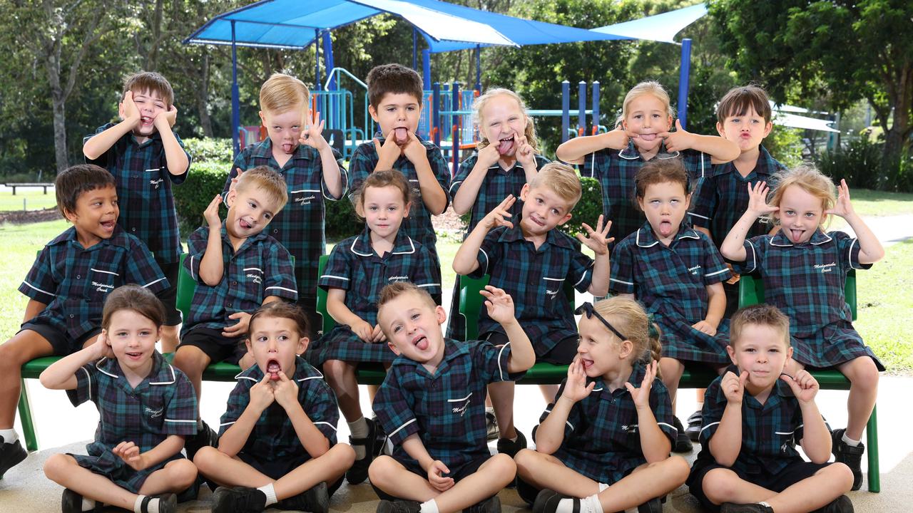 My First Year: Mudgeeraba Creek State School Prep H. Front row: Penelope, Penelope, Malakai, Florence, Mitchell. Middle row: Rishi, Cohen, Lily, Charlie, Juliette, Skylar. Back row: Liam, Freddie, Oliver, Aria, Jolie, Mateo . ,