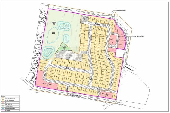 Plans for the Crest Lennox Head subdivision at 20 North Creek Rd. Picture: Ballina Shire Council