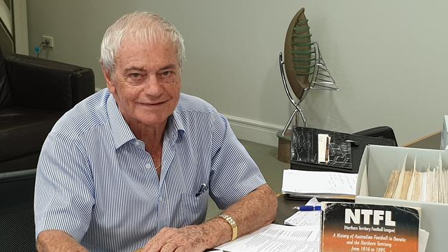 Former NTFL president and coach of St Mary's, Nightcliff, North Darwin and Waratah Tony Shaw. Picture: Grey Morris