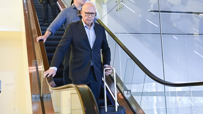 He landed at early Wednesday afternoon. Picture: NewsWire / Martin Ollman