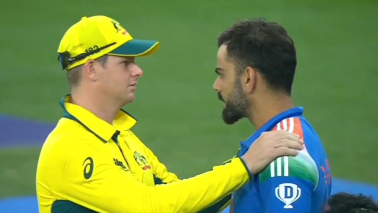 Virat Kohli acknowledged Steve Smith in a touching moment. Photo: X.