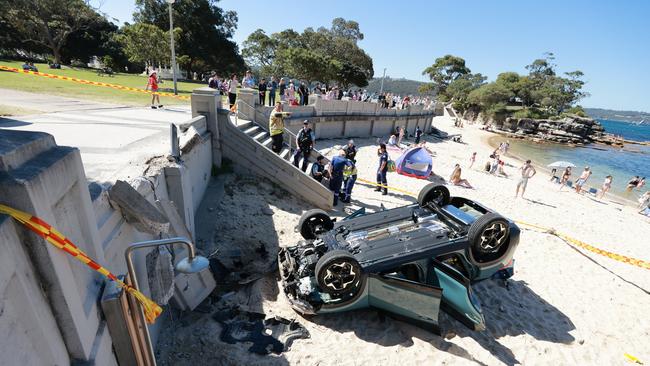 The scene on Monday afternoon. Photo: Tim Pascoe