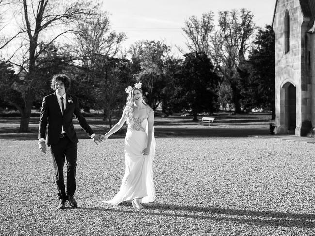 Ben Brown and Hester Mary MacKinnon at the ceremony.