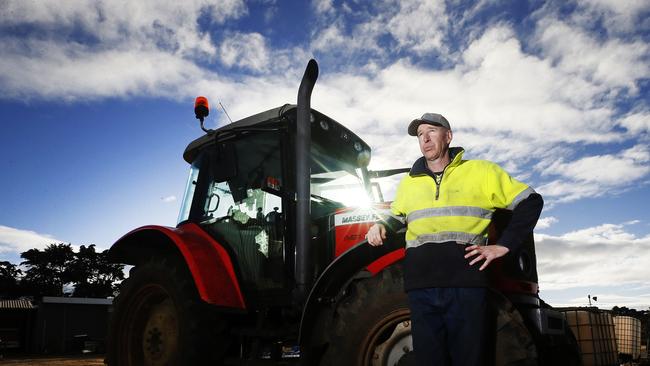 Nathan Richards of Thirlstane in Tasmania emptied 15mm out of the gauge. Picture: Chris Kidd