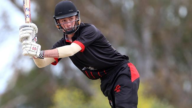 Connor Rutland in action for Essendon. Picture: Hamish Blair