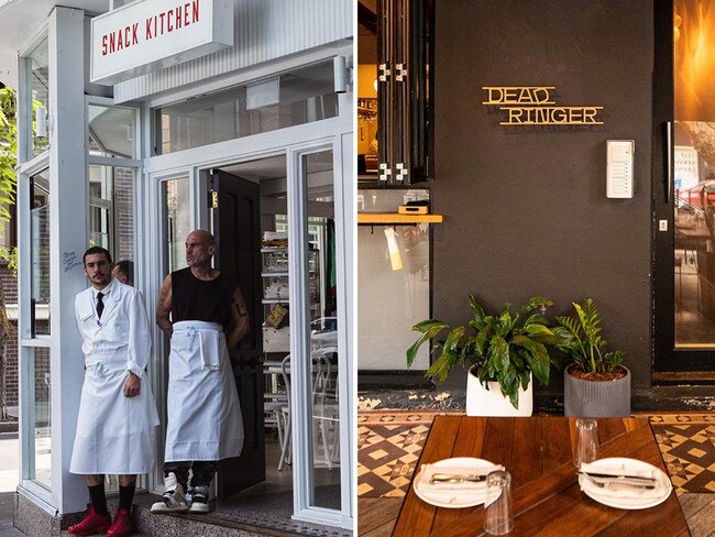 Rather than one last hurrah, these venues have quietly closed: Maurice Terzini's Snack Kitchen, left, and Dead Ringer, right. Pictures: Supplied