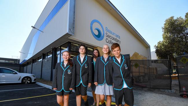 Beaumaris Secondary College school leaders. Picture: Penny Stephens