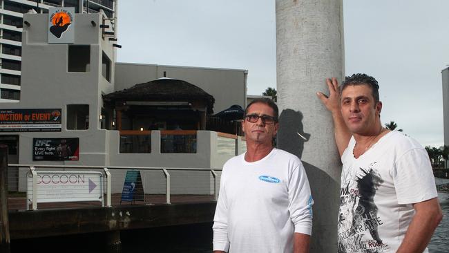 Howl at Moon owners Lou Cerantonio and Mario Zulli have shut its doors, two years after relocating their once-thriving venue from central Broadbeach to the Surfers Paradise riverside. Picture by Scott Fletcher