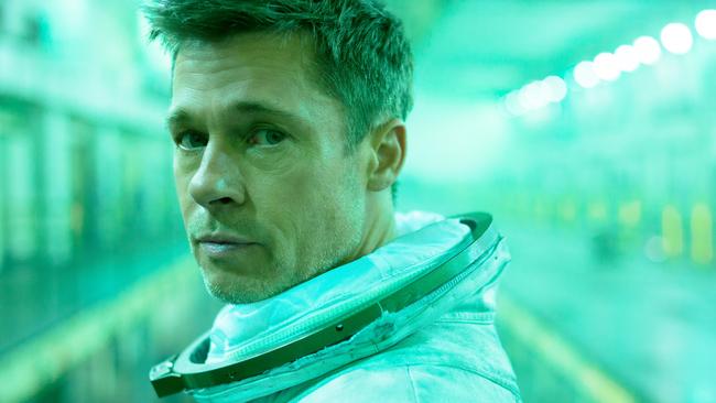 Brad Pitt in a scene from the movie Ad Astra. Supplied by Twentieth Century Fox.