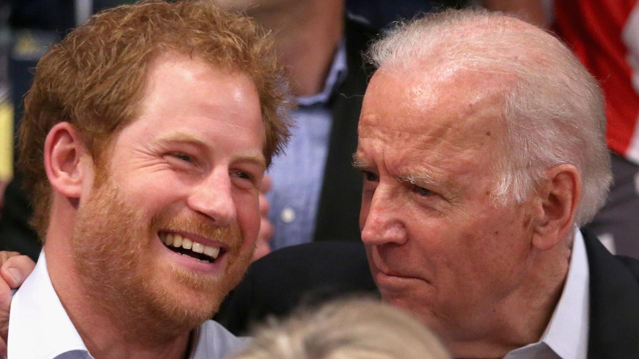For Vax Live Harry will be reunited with President Joe Biden who he’s seen here with in 2016. Picture: Chris Jackson/Getty Images for Invictus Games