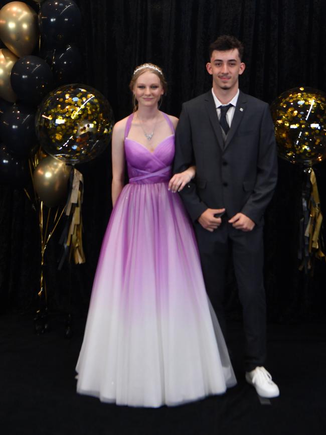 SCHOOL FORMAL 2022 - CALVARY CHRISTIAN COLLEGE. Monique Neilsen and Luke Johnstone. Picture: Evan Morgan