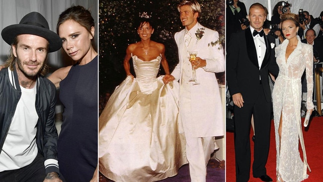 It's been 20 years since Posh and Becks got married on July 4, 1999. Picture: News Corp Australia