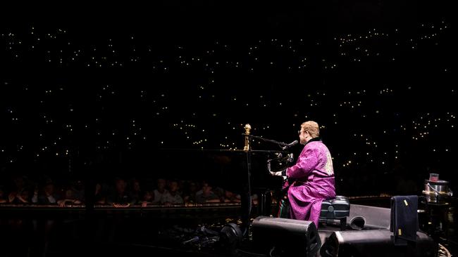 Elton John and a sea of memories in Sydney. Picture: Rocket Entertainment / Ben Gibson