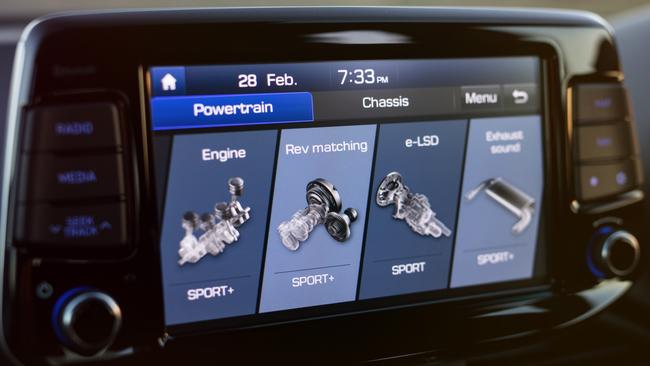 Drivers can scroll through the screen menus to set the car up to their personal tastes. Picture: Supplied.