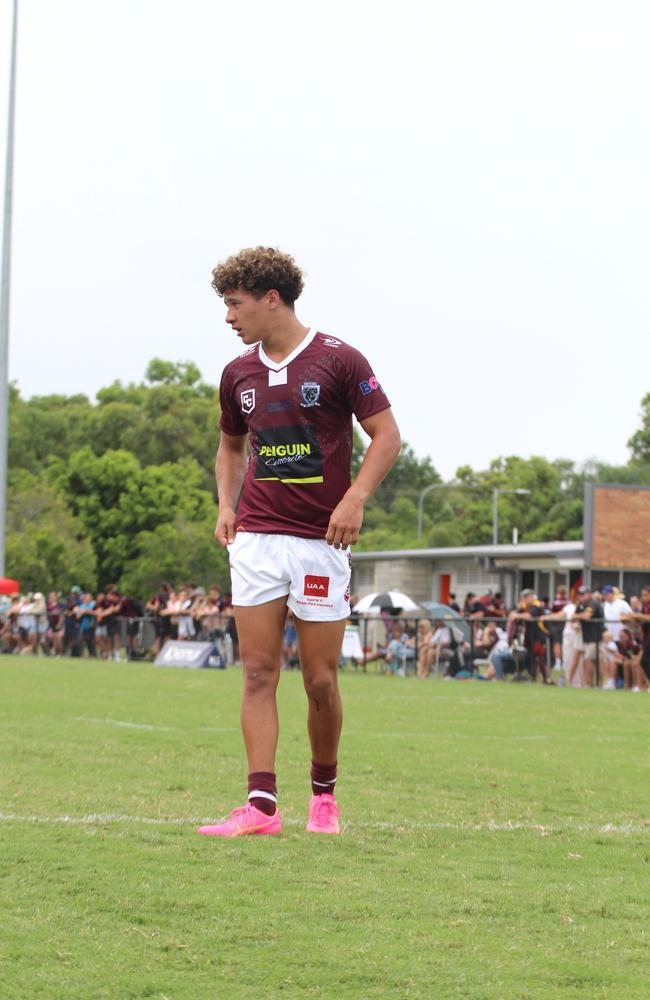 Levi Handyside. Connell Cup under-17s action between the Souths Logan Magpies and Burleigh Bears. Saturday February 10, 2024.