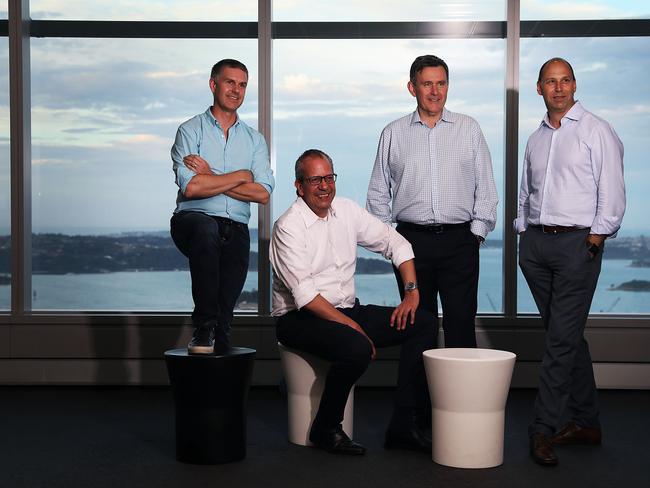 The launch of a new investment bank Barrenjoey Capital  featuring some of Sydney's highest profile bankers.Founding partners (L-R) Chris Williams, John Cincotta, Brian Benari and Guy Fowler.