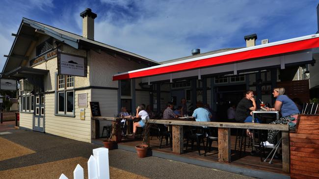 The deck area for drinks in the sun at Counting House.