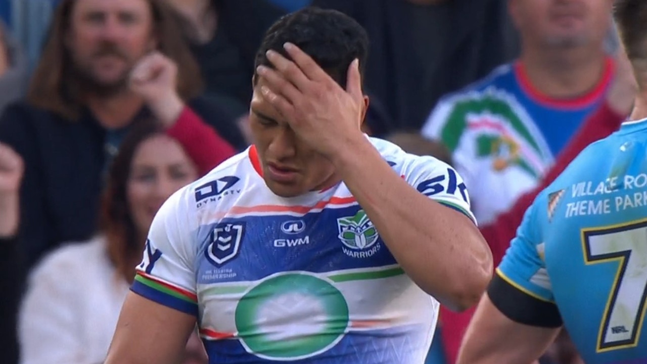 Tuivasa-Sheck couldn't really believe it. Photo: Fox Sports