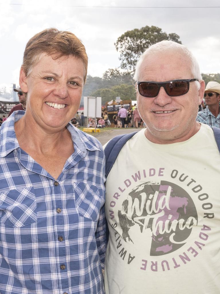 Janine Harvey and Darren Hunter. Meatstock 2023 at Toowoomba Showgrounds. Friday, April 14, 2023. Picture: Nev Madsen.