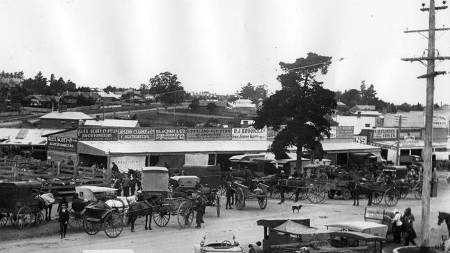 The Dandenong Market in 1924.