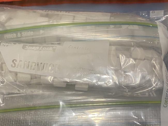 About $600,000 worth of drugs were hidden in two hotel rooms. Picture: NSW Police