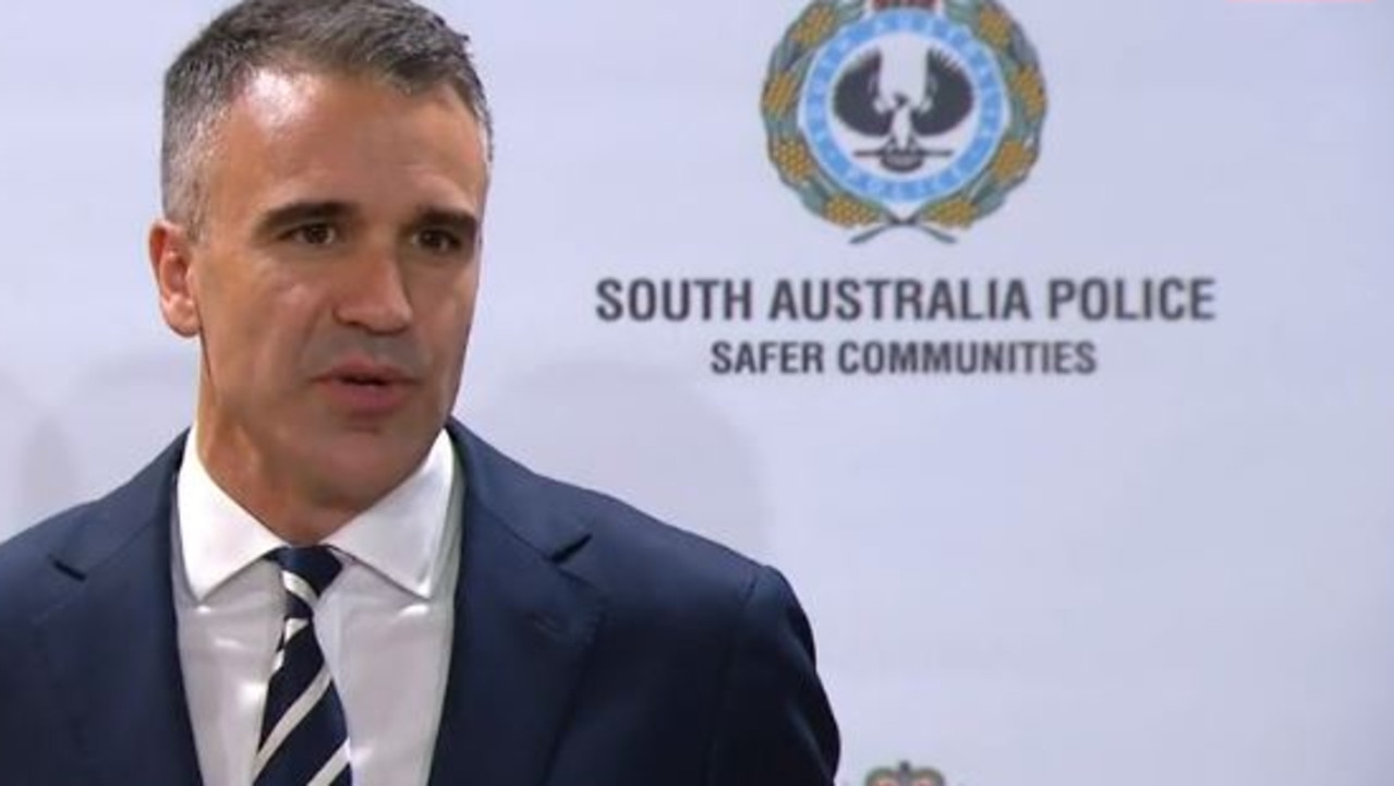 Premier Peter Malinauskas said the Commissioner had spent his life protecting the South Australian community. Picture: 9 News