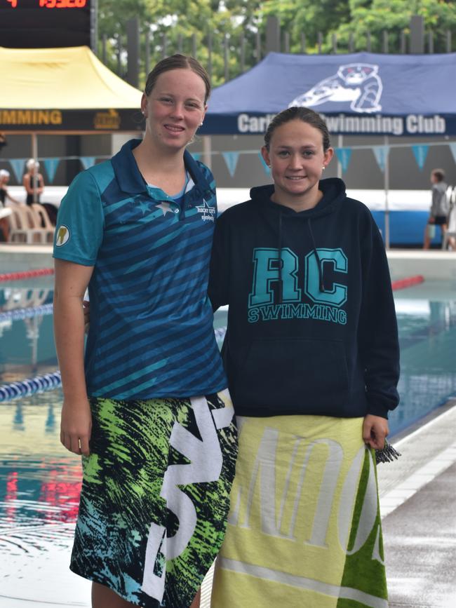 Rocky City's Sally Vagg (left) and Taryn Roberts.