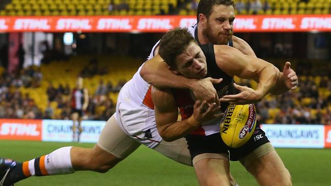 Jack Billings is usually good at drawing free kicks, not giving them away. Picture: Getty